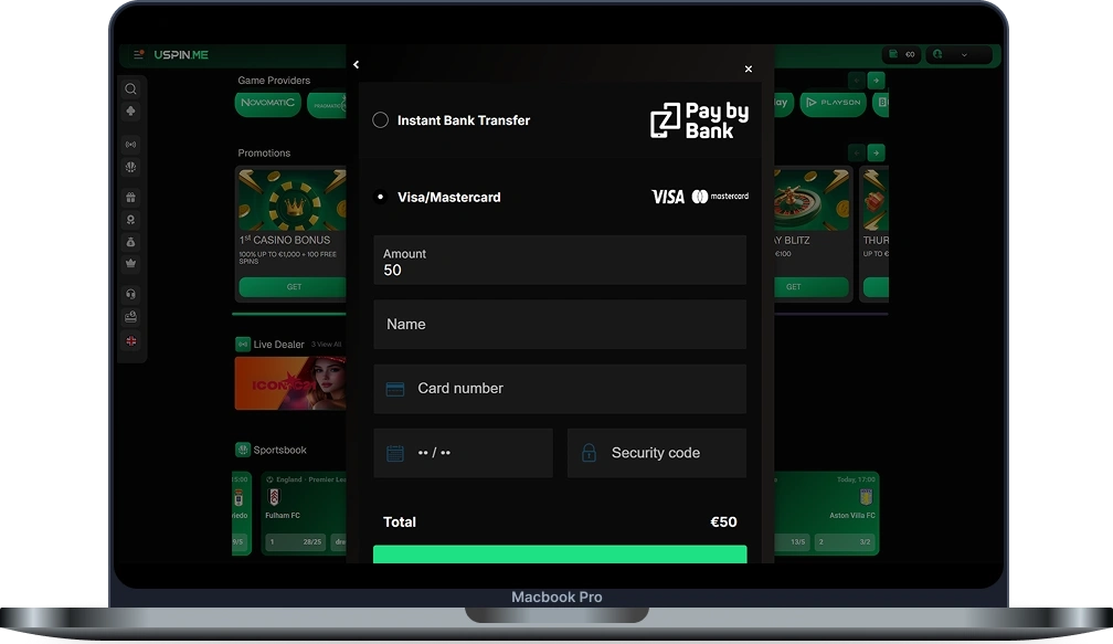 Uspin Casino Banking Methods