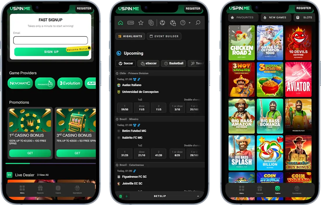 Uspin Casino Mobile Casino