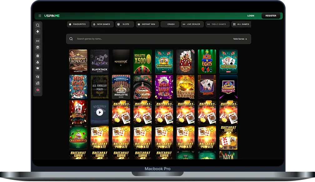Uspin Casino Table Games
